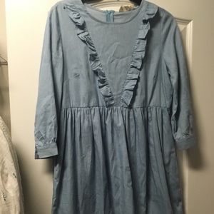 Chambray Pocketed Dress